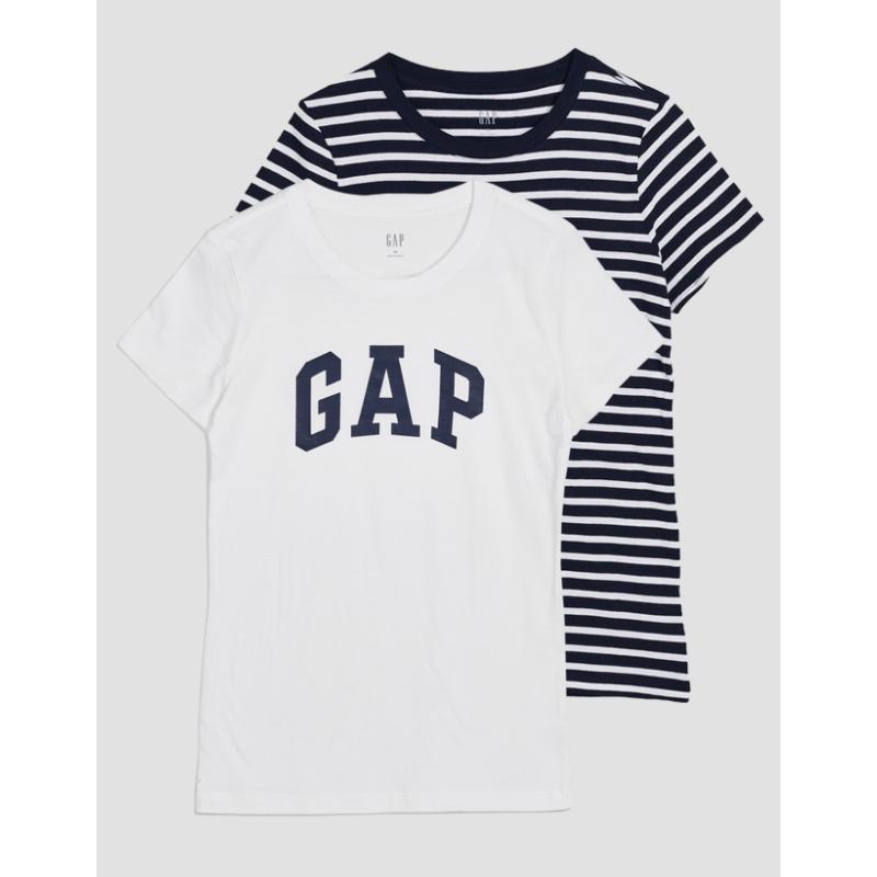 Bavlnené tričká s logom GAP, 2 ks