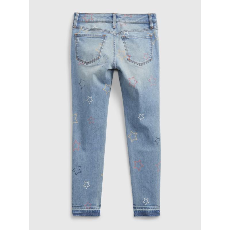 Detské úzke džínsy hviezdičky