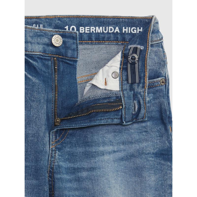 Detské džínsové šortky s vysokým vzrastom