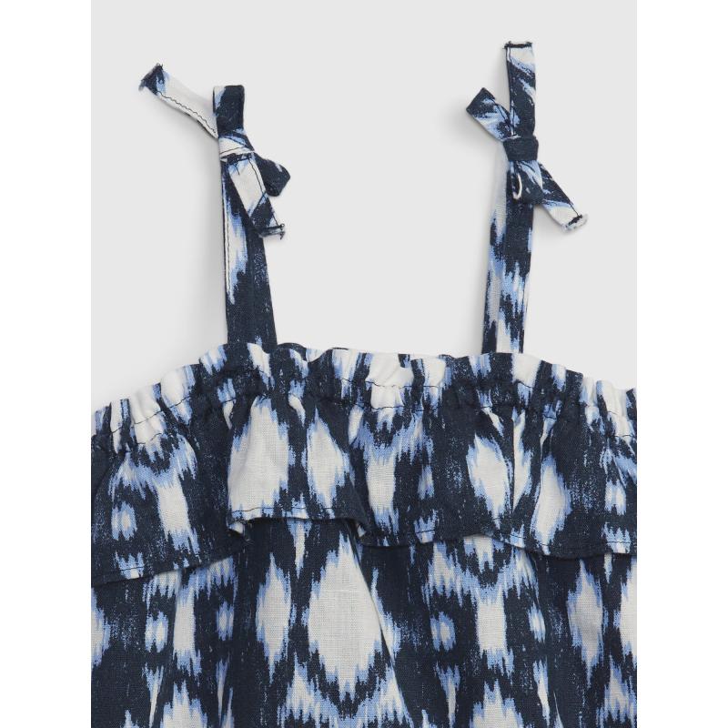 Baby lněné vzorované body