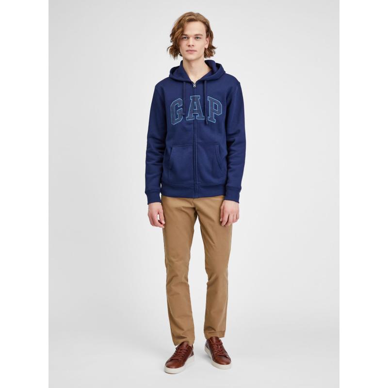 Mikina s logom GAP so zipsom