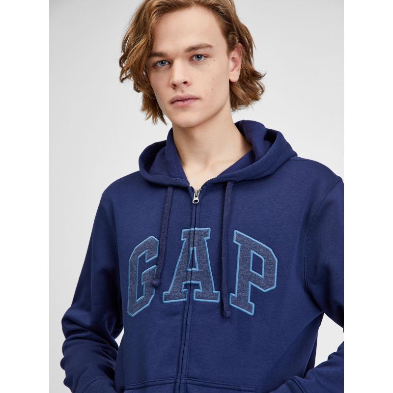 Mikina s logom GAP so zipsom