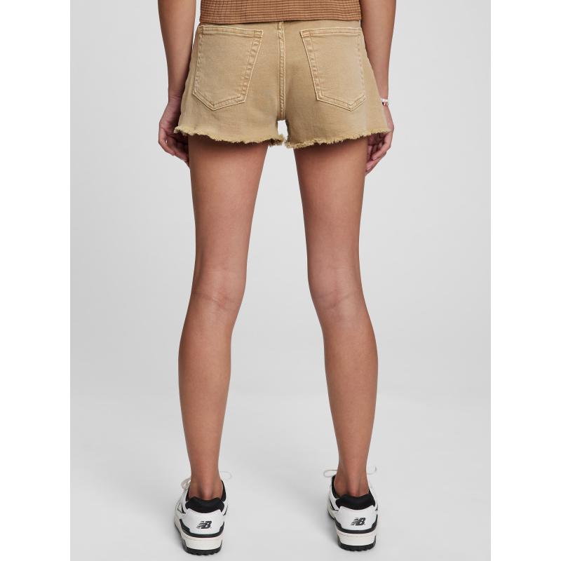 Teen kraťasy high rise khaki