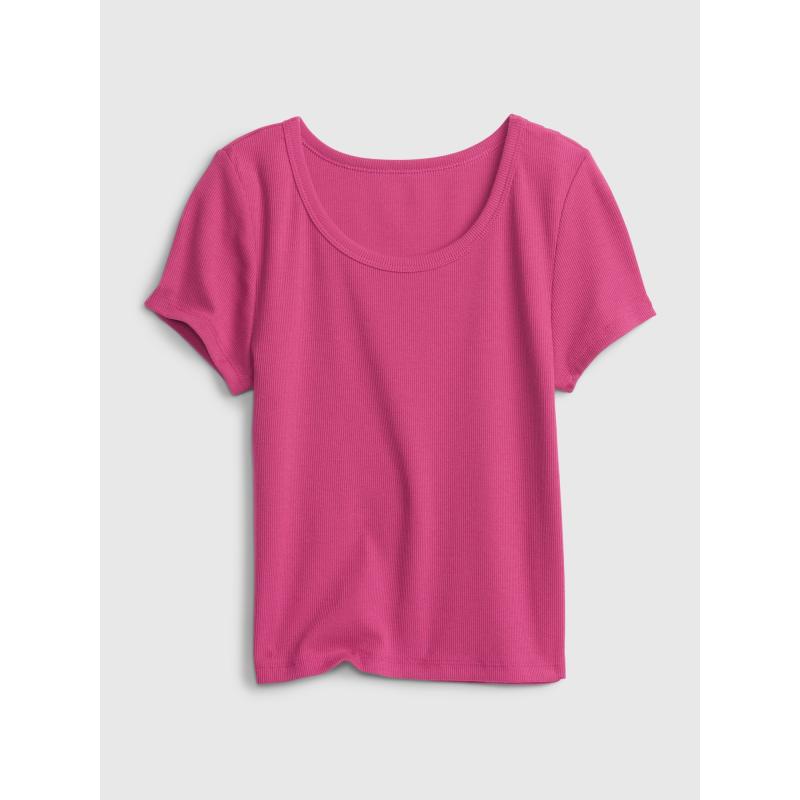 Teenagerské rebrované tričko