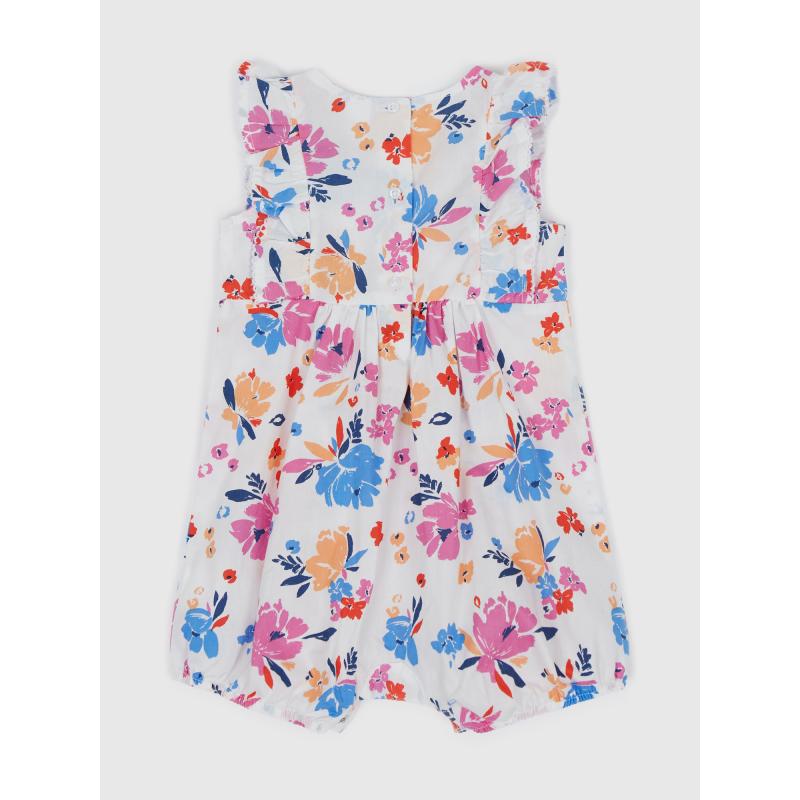 Detský bavlnený kvetinový overal