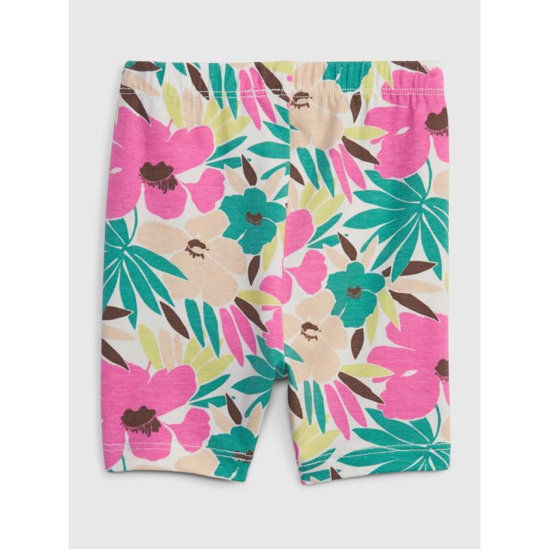 Detské šortky cyklistické s kvetmi