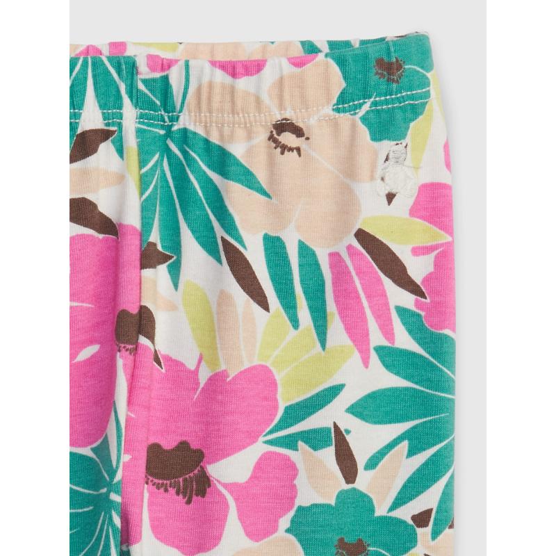 Detské šortky cyklistické s kvetmi