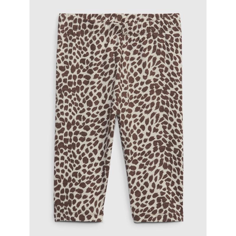 Detské organické capri legíny leopardie