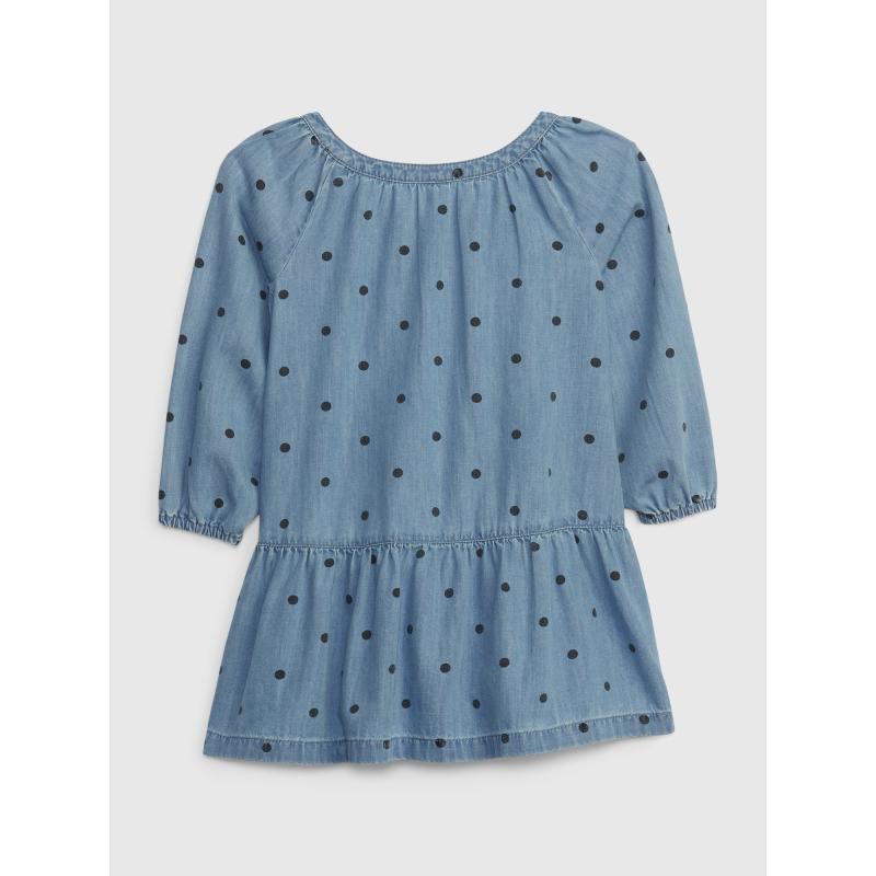 Gyerek farmer ruha pöttyös pöttyös