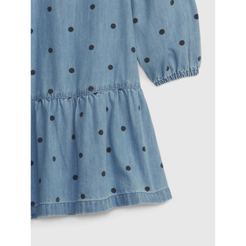 Gyerek farmer ruha pöttyös pöttyös