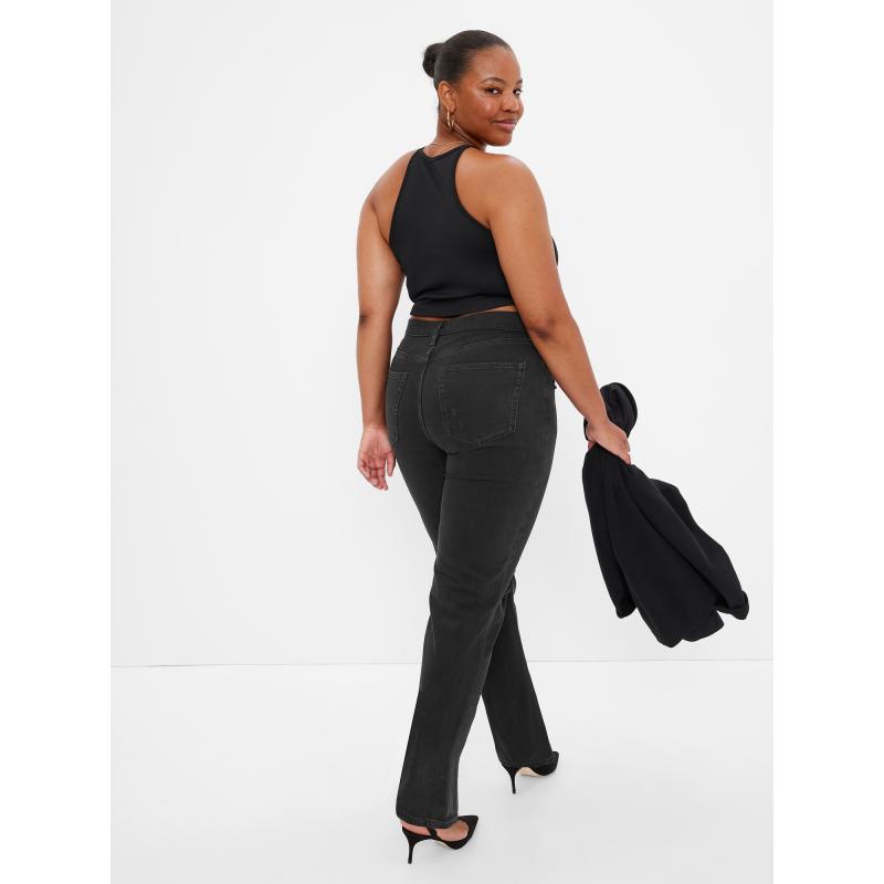 Voľné džínsy s vysokým vzrastom z 90. rokov