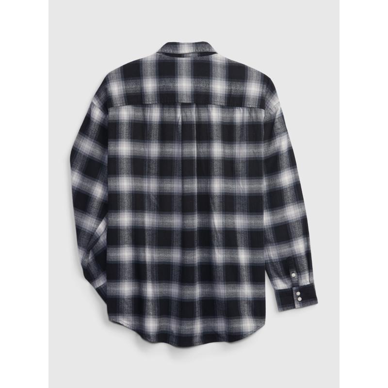Teen flanelová košile kostka organic