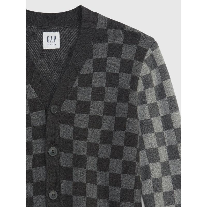 Detský sveter šachovnica