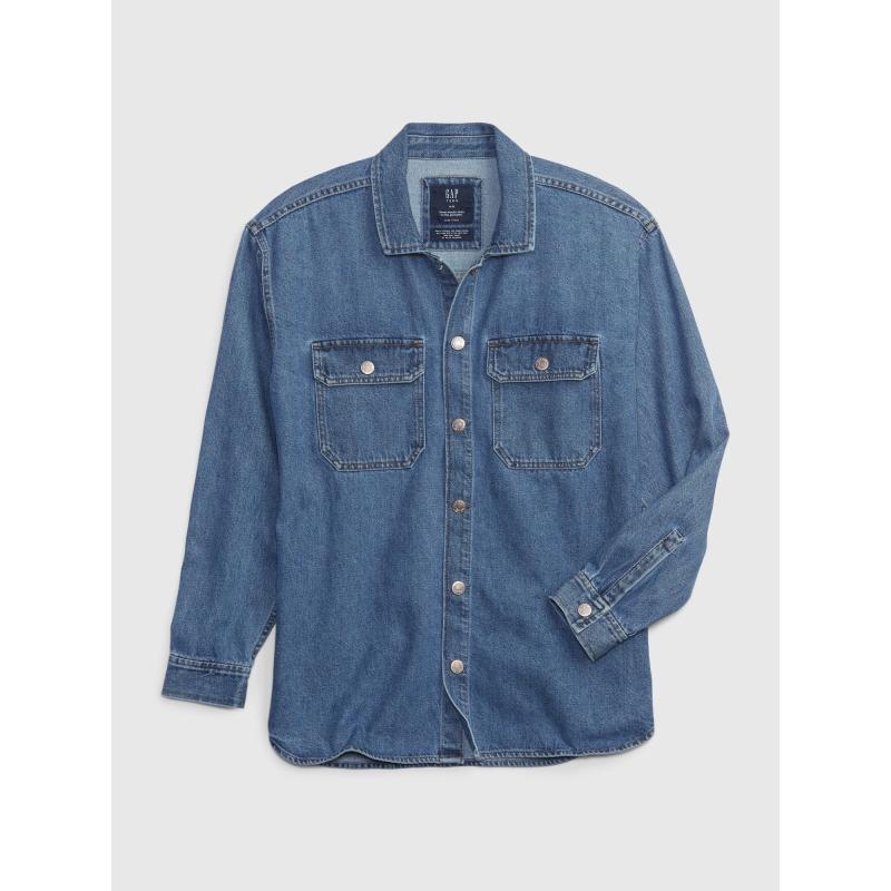 Teen džínová oversized košile Unisex