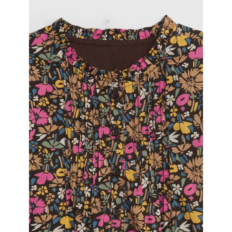 Dětské šaty s květinovým vzorem