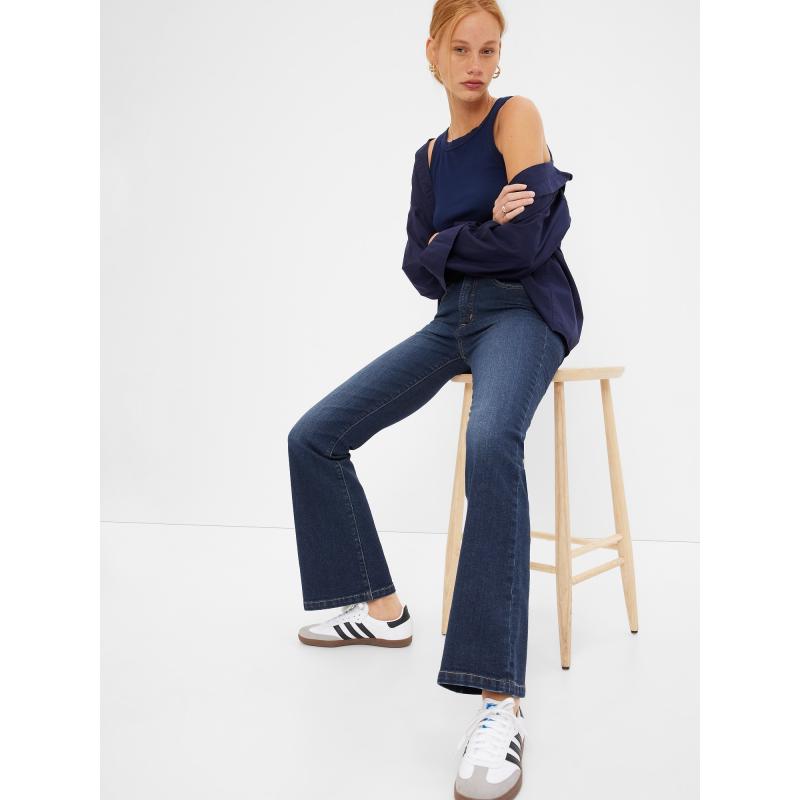 Džíny high rise flare