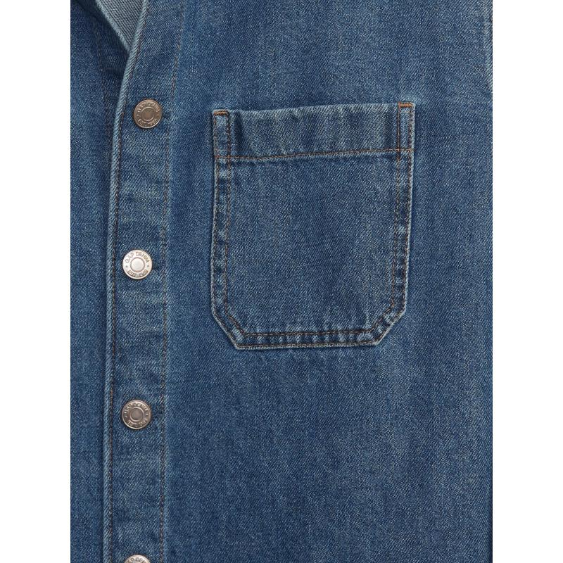 Dětská džínová košilová bunda oversized