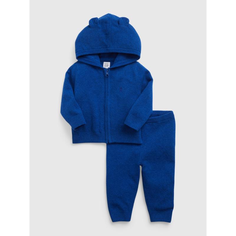 Baby pletený outfit set