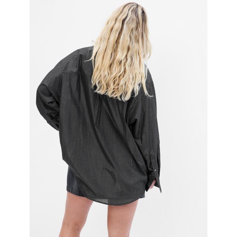 Csíkos túlméretezett ing