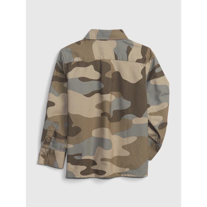 Detské tričko s armádnym vzorom