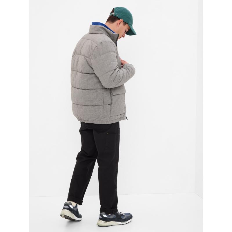 Steppelt kabát cipzárral