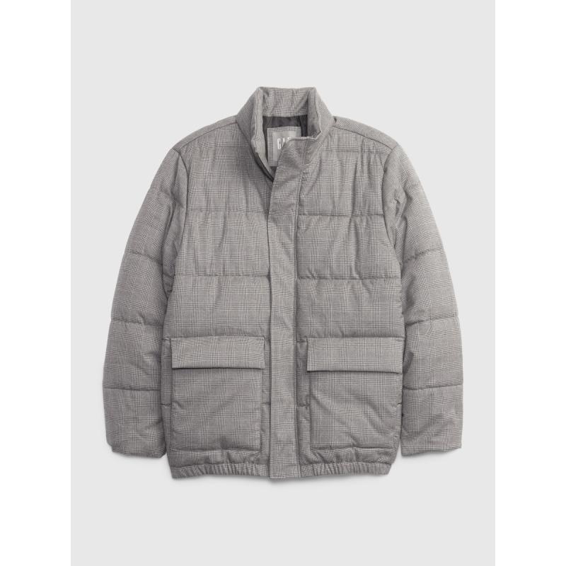 Steppelt kabát cipzárral