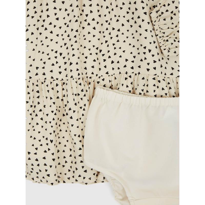 Detské vzorované šaty s volánmi