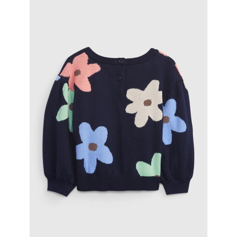 Virágos babapulóver