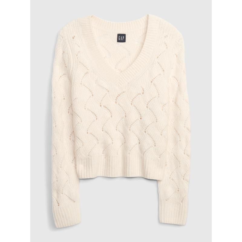 Kötött pulóver mintával