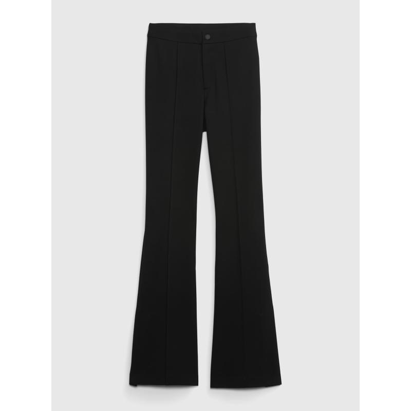 Elegantní kalhoty flare high rise