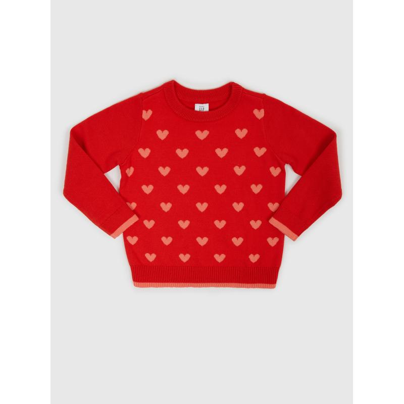 Baba pulóver szív minta