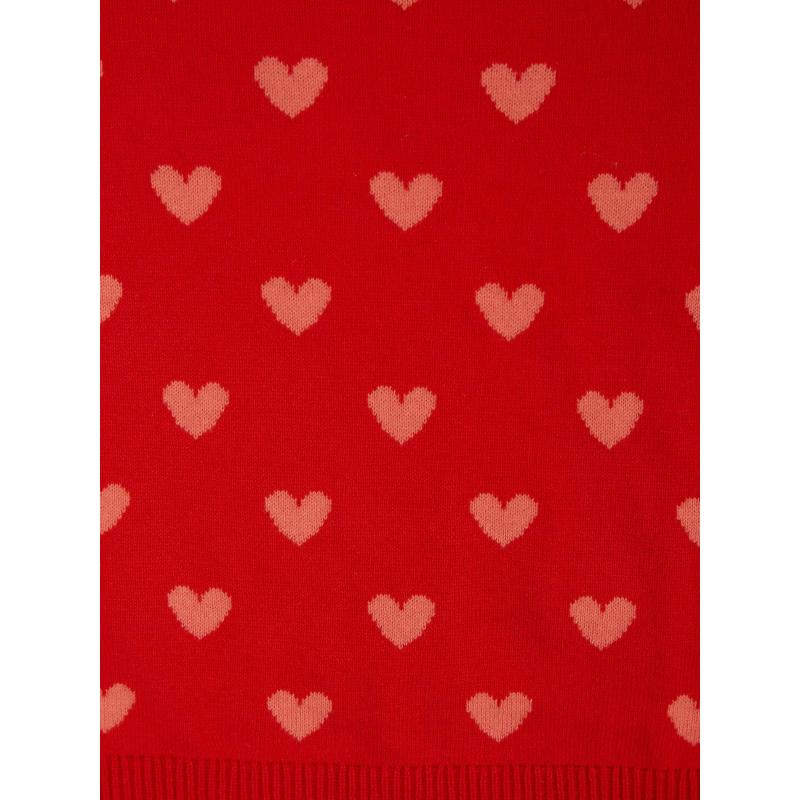 Baba pulóver szív minta