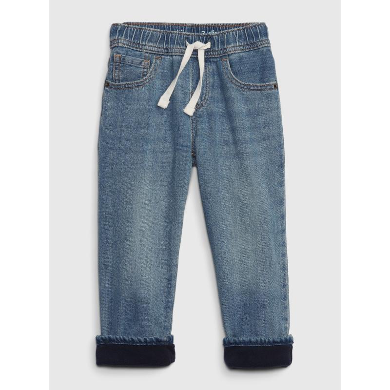 Detské zateplené úzke džínsy