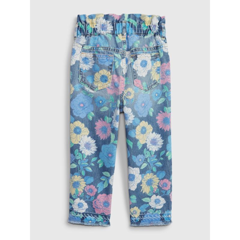 Detské džínsy mama kvetované