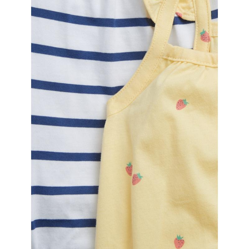 Baby body z organické bavlny, 2 ks