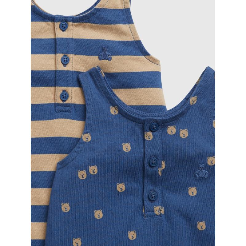 Baba ujjatlan kezeslábas, 2 db