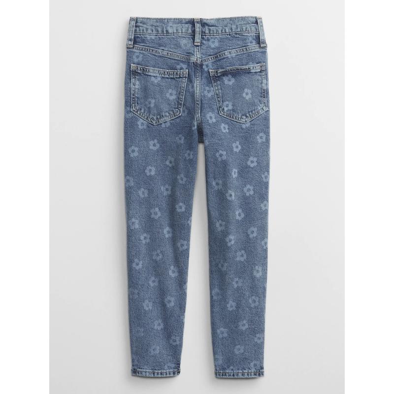 Dětské džíny mom high rise