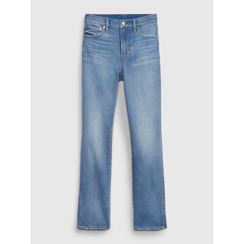 Úzke vintage džínsy so stredným vzrastom