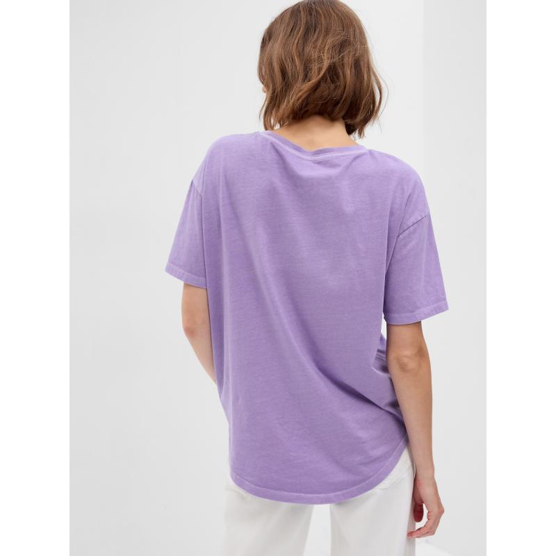 Póló virágos logóval