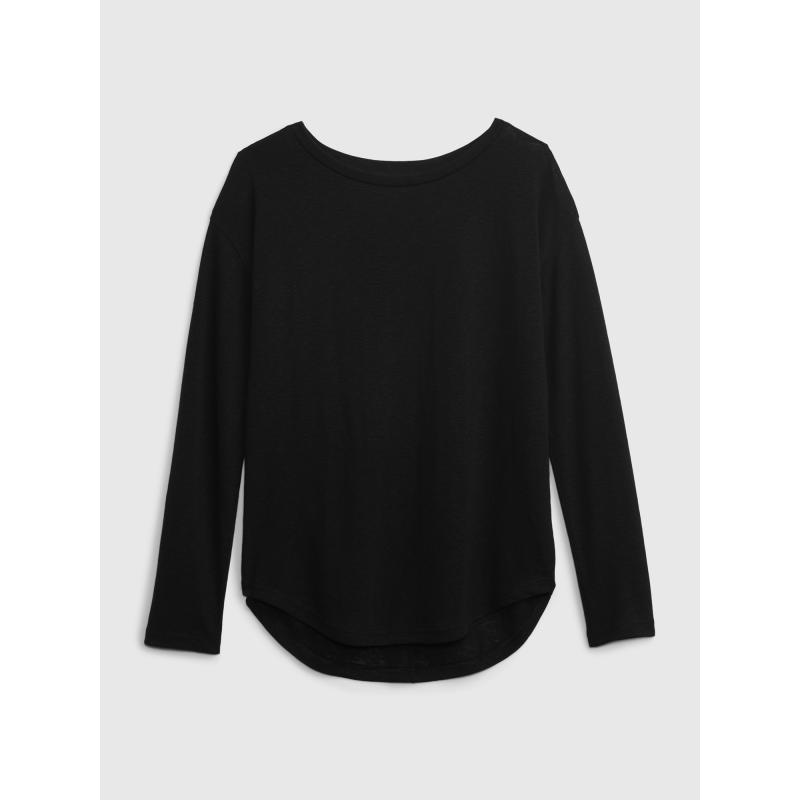 Ľanové tričko s dlhým rukávom