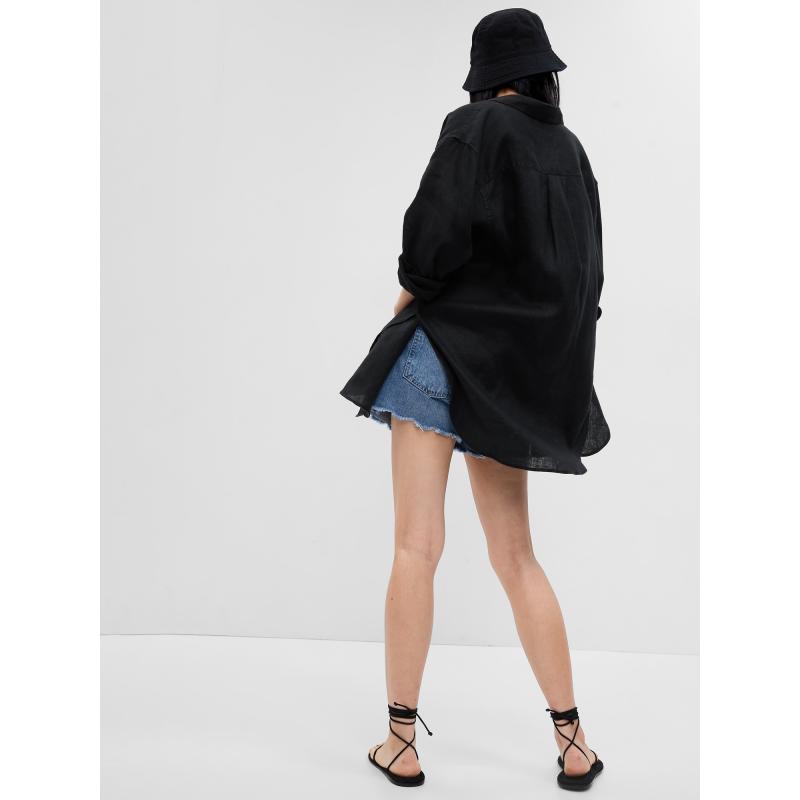 Ľanová dlhá košeľa