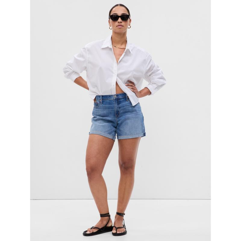 Dievčenské džínsové šortky so stredným vzrastom