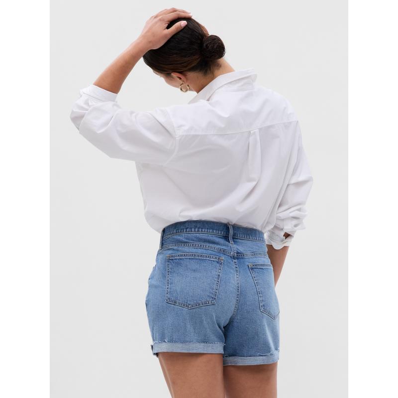 Dievčenské džínsové šortky so stredným vzrastom