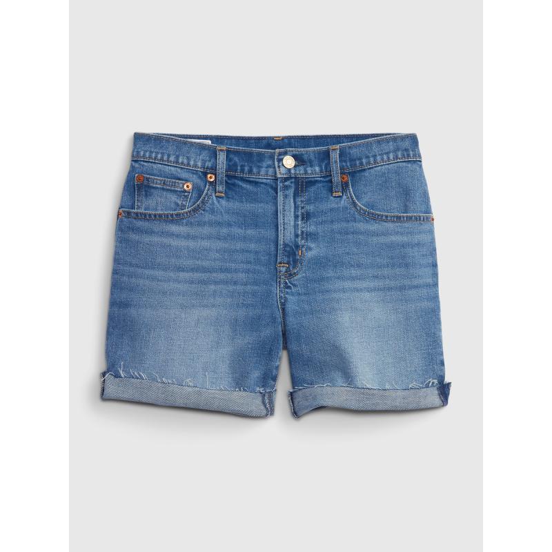 Dievčenské džínsové šortky so stredným vzrastom