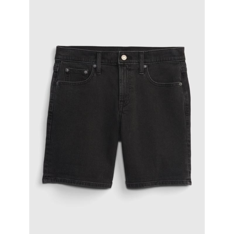 Džínsové šortky so stredným vzrastom