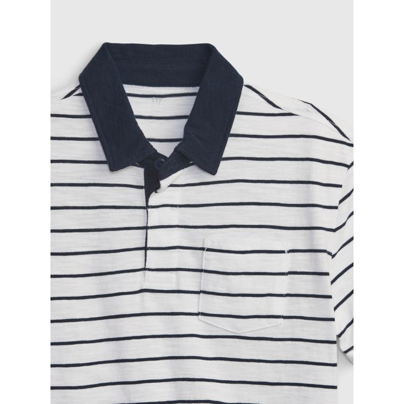 Dětské pruhované polo tričko