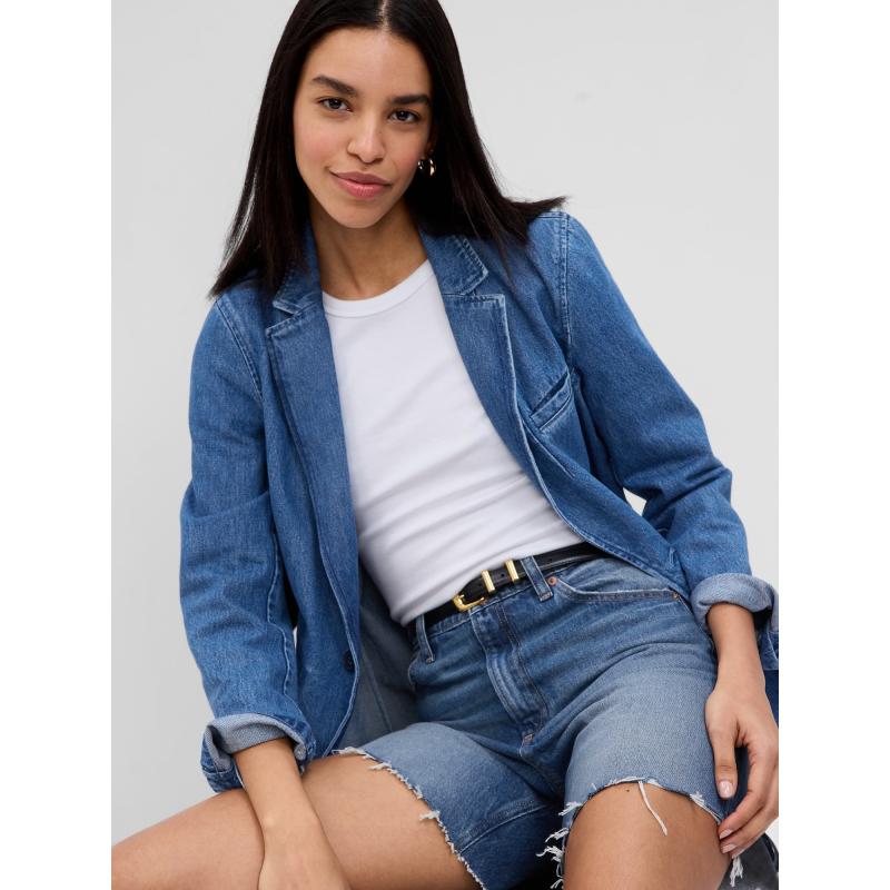 Džínsové šortky s vysokým vzrastom