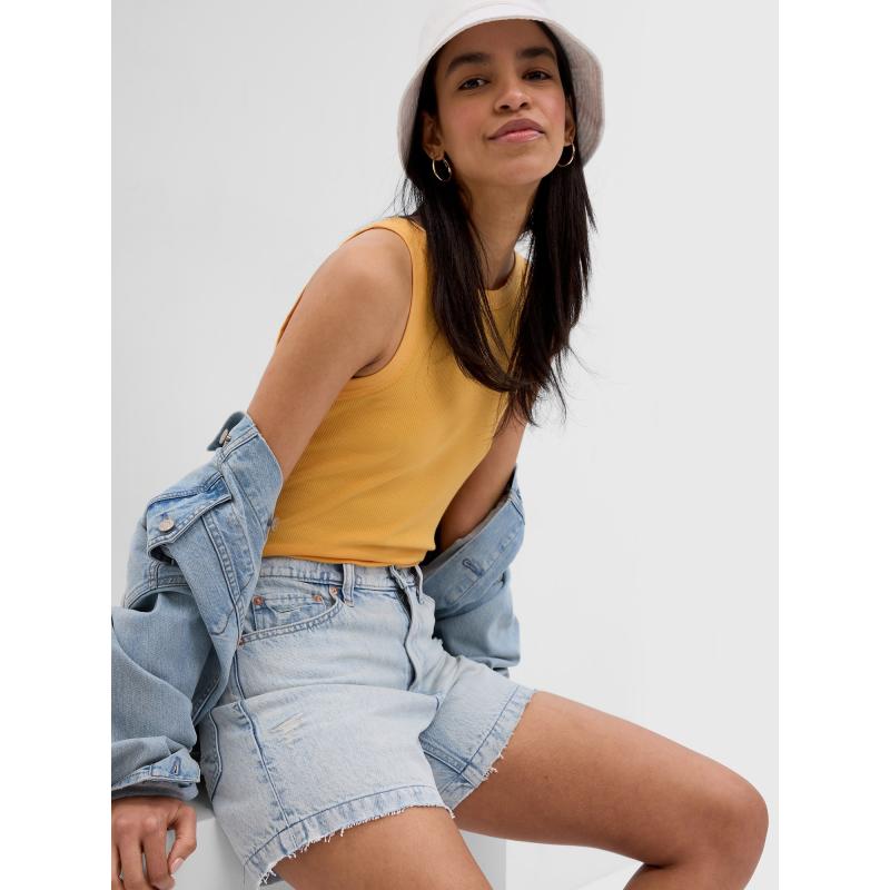 Džínsové šortky s vysokým vzrastom