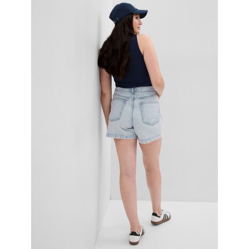 Džínsové šortky s vysokým vzrastom