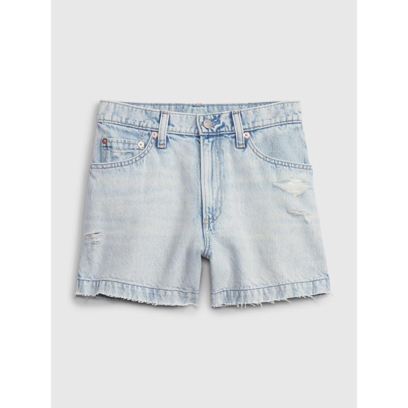 Džínsové šortky s vysokým vzrastom